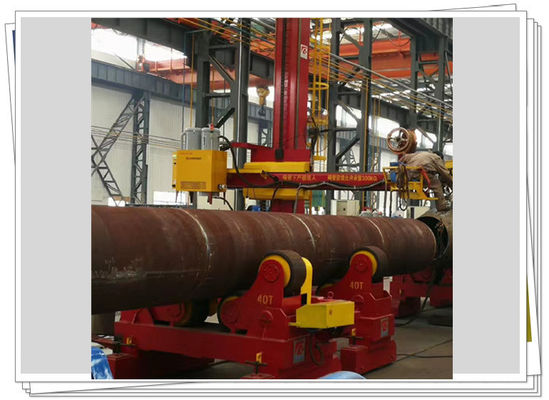 Rotator 40T συγκόλλησης σωλήνων ποδιών σακακιών που ταξιδεύει τη γραμμή συγκέντρωσης σακακιών κρεβατιών κυλίνδρων SAR