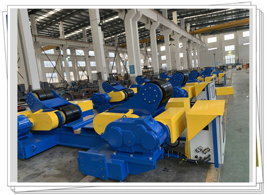 Ανατινάζοντας Rotator δεξαμενών 200t λαστιχένια ρόδα γραμμών παραγωγής πύργων αέρα