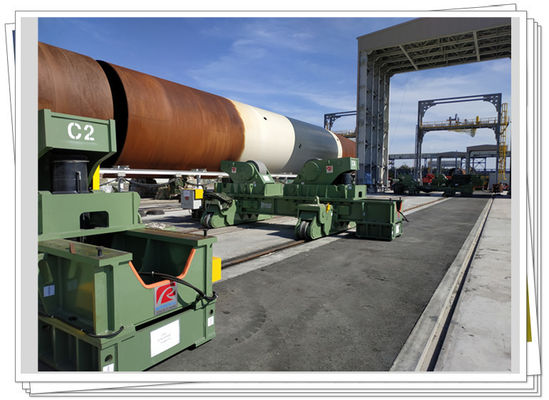 1000t τακτοποίηση επάνω Rotator συγκόλλησης στην παράκτια γραμμή παραγωγής πύργων αέρα