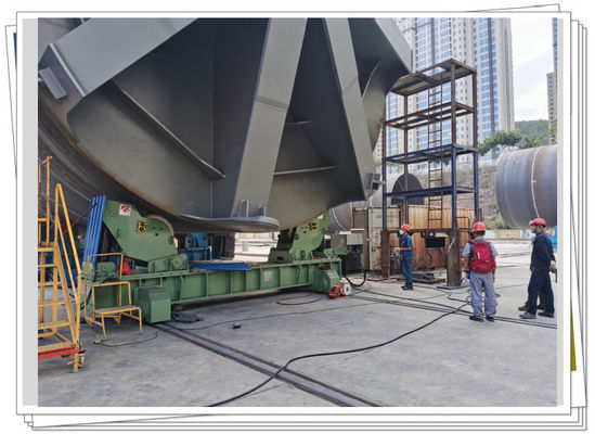 700t τακτοποίηση επάνω Rotator 10m κρεβατιών κυλίνδρων στην παράκτια αναρρόφησης κάδων συνελεύσεων γραμμή συγκόλλησης σταθμών αυτόματη